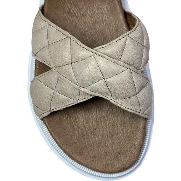 Ca'Shott Sandals Leather Made in Portugal Chunky Caalison Beige NIB - Picture 15 of 16